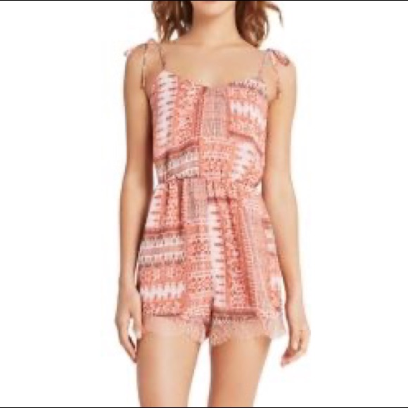 Bcbgeneration Patchwork Print Romper. Size Medium